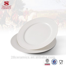 Atacado eco friendly branco jantar, barato prato de porcelana